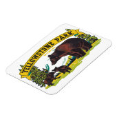 イエローストーン国立公園のヴィンテージのヒグマ マグネット (左側)