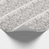 イエローストーン国立公園のヴィンテージの地図 ラッピングペーパー (角)