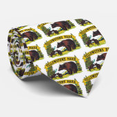 イエローストーン国立公園のヴィンテージ茶色のクマ ネクタイ (ロール)