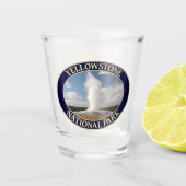 イエローストーン国立公園の忠実な老人 ショットグラス (正面)