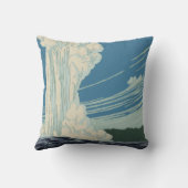 イエローストーン国立公園の旅行ポスター クッション (裏面)