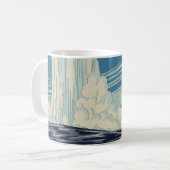 イエローストーン国立公園の旅行ポスター コーヒーマグカップ (正面左)