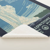 イエローストーン国立公園の旅行ポスター シェルパブランケット (3/4)