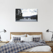 イエローストーン国立公園の雪の日の終わり キャンバスプリント (インサイチュ (寝室))