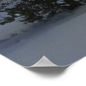 イエローストーン国立公園の雪の日の終わり ポスター (角)