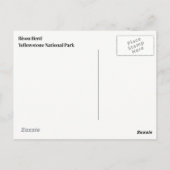 イエローストーン国立公園はがき ポストカード (裏面)