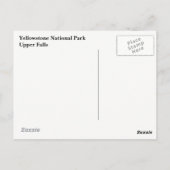 イエローストーン国立公園はがき ポストカード (裏面)