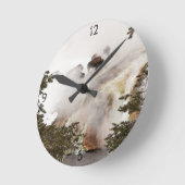 イエローストーン国立公園は素晴らしい! ラウンド壁時計 (傾斜)