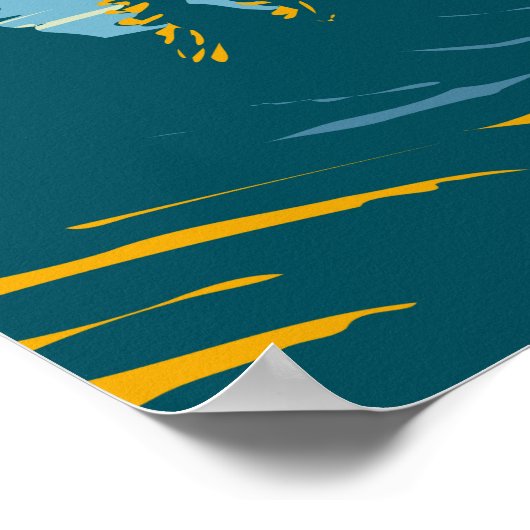 イエローストーン国立公園イエローストーン湖ヴィンテージ ポスター (角)