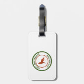 イエローストーン国立公園ウルフ ラゲッジタグ (裏面縦)