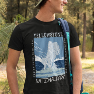 イエローストーン国立公園オールドファ動揺してッズ Tシャツ