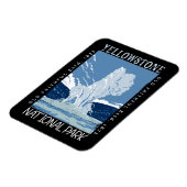 イエローストーン国立公園オールド動揺して・忠実 マグネット (左側)