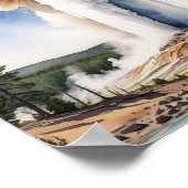 イエローストーン国立公園オールド忠実な芸術 ポスター (角)