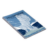 イエローストーン国立公園オールド忠実ヴィンテージ ノートブック (右側)