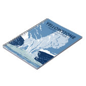 イエローストーン国立公園オールド忠実ヴィンテージ ノートブック (左側)