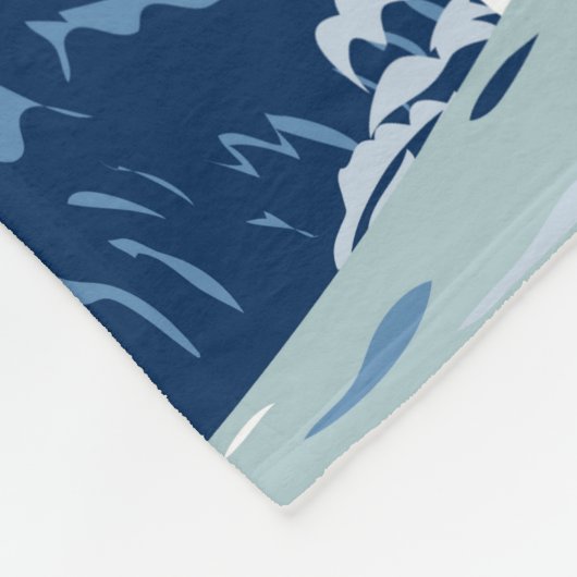 イエローストーン国立公園オールド忠実ヴィンテージ フリースブランケット (角)