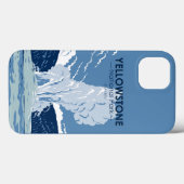 イエローストーン国立公園オールド忠実ヴィンテージ Case-Mate iPhoneケース (裏面 (横))