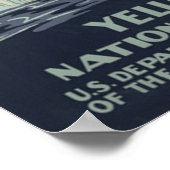 イエローストーン国立公園オールド忠実 ポスター (角)