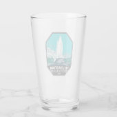 イエローストーン国立公園キャッスルゲイザーヴィンテージ タンブラーグラス (裏面)