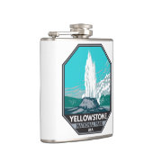 イエローストーン国立公園キャッスルゲイザーヴィンテージ フラスク (右)