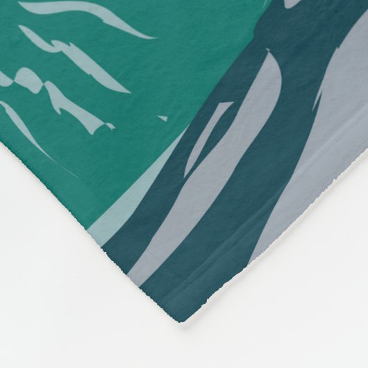 イエローストーン国立公園キャッスルゲイザーヴィンテージ フリースブランケット (角)