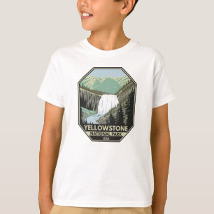イエローストーン国立公園ギボン滝ヴィンテージ  Tシャツ