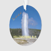 イエローストーン国立公園クリスマスオーナメント オーナメント (正面)
