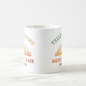 イエローストーン国立公園グラディエントハイキングキャンプ コーヒーマグカップ (中央)