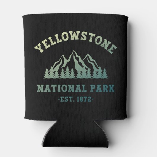 イエローストーン国立公園グラディエントハイキングキャンプ 缶クーラー (裏面)