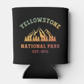 イエローストーン国立公園グラディエントハイキングキャンプ 缶クーラー (裏面)