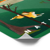 イエローストーン国立公園サマーロードトリップアート ポスター (角)