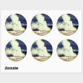 イエローストーン国立公園ステッカー ラウンドシール (シート)