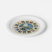 イエローストーン国立公園テーマパーティー ペーパープレート (アングル)