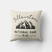 イエローストーン国立公園ハイキングキャンプ クッション (裏面)