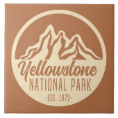 イエローストーン国立公園ハイキングキャンプ タイル (正面)