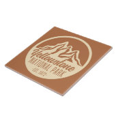 イエローストーン国立公園ハイキングキャンプ タイル (側面)