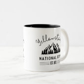 イエローストーン国立公園ハイキングキャンプ ツートーンマグカップ (正面右)