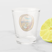 イエローストーン国立公園ハイデンバレー旅行芸術 ショットグラス (裏面)