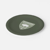 イエローストーン国立公園ビソン ペーパープレート (アングル)