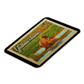 イエローストーン国立公園ベアーズヴィンテージ マグネット (左側)