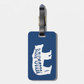 イエローストーン国立公園ベアー ラゲッジタグ (裏面縦)