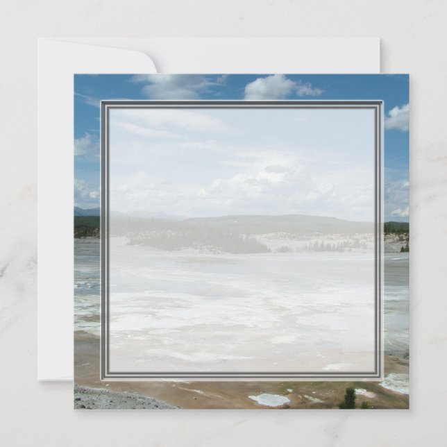 イエローストーン国立公園ホットランド間欠泉 (正面)