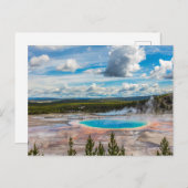 イエローストーン国立公園ホット春 ポストカード (正面/裏面)