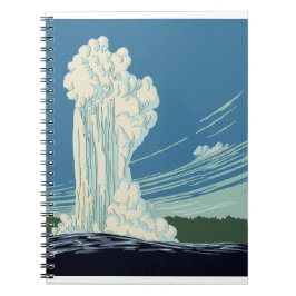 イエローストーン国立公園ポスター ノートブック