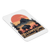 イエローストーン国立公園マウンテントラベルフォト マグネット (右側)