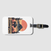 イエローストーン国立公園マウンテントラベル ラゲッジタグ (正面横)