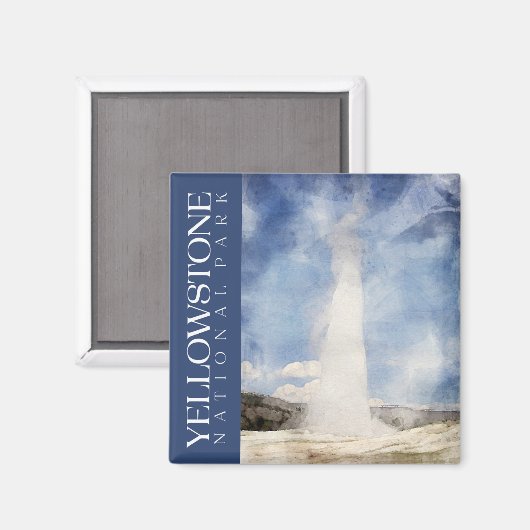 イエローストーン国立公園マグネット マグネット (正面/裏面)