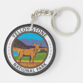 イエローストーン国立公園ミューレディアサークル キーホルダー (裏面)