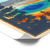 イエローストーン国立公園リトーのアートポスター ポスター (角)