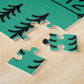 イエローストーン国立公園レトロワイオミングUSAビソン ジグソーパズル (側面)